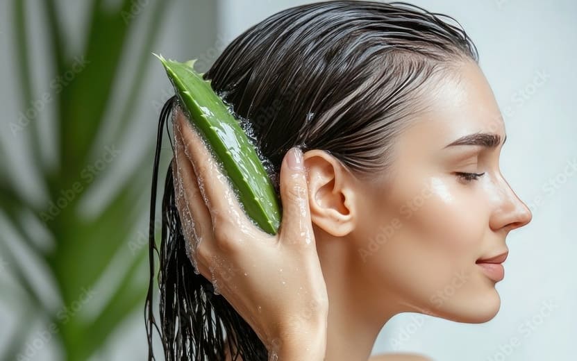 Aloe Vera Gel Before Washing Your Hair