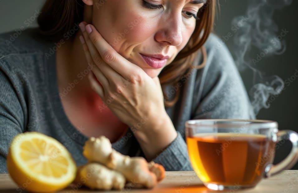 Ginger for Sore Throat