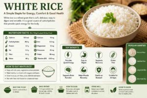 White Rice Contains White Rice: Nutrition, 20 Benefits, Side Effects & How Much to Eat