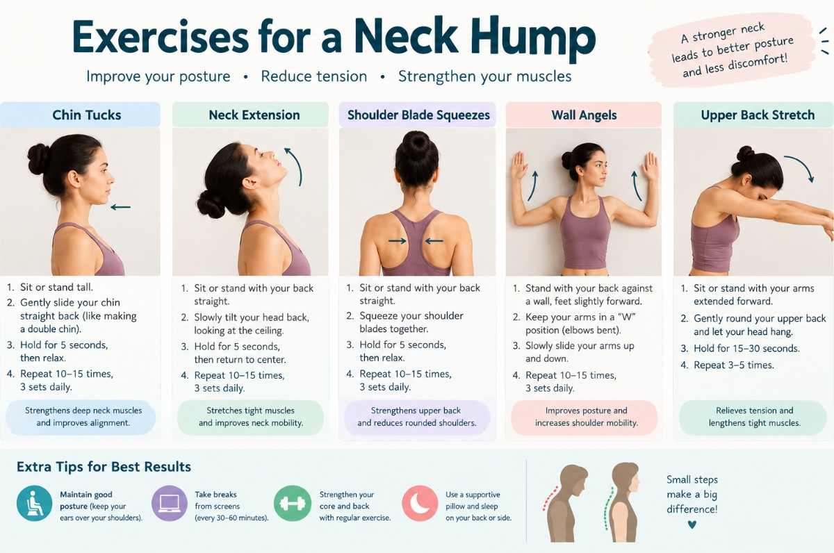 Best Exercises to Reduce a Neck Hump