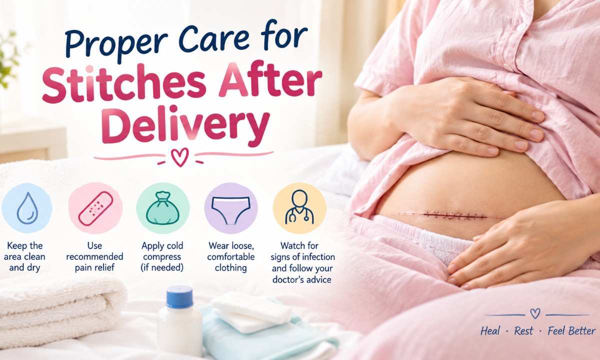 Care for C-Section Stitches