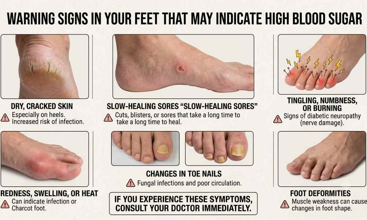 Feet Warning Signs That May Indicate High Blood Sugar