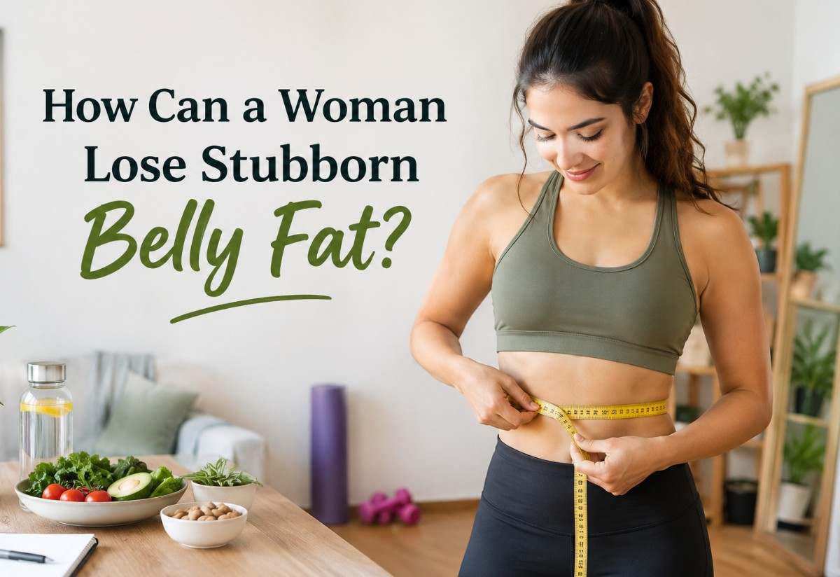 Woman Lose Stubborn Belly Fat